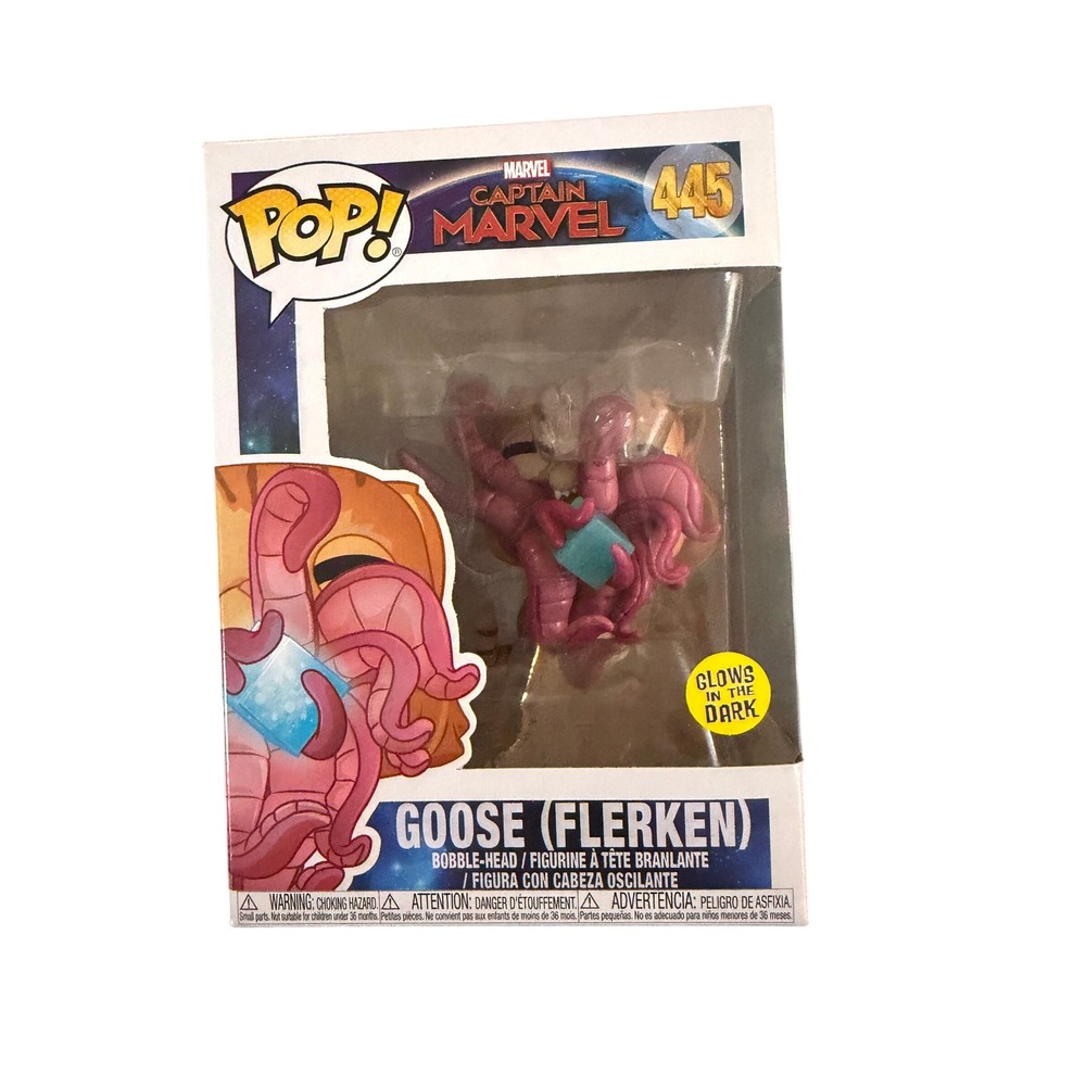 Funko Pop Marvel Captain Marvel Goose Flerken #445 Glow in the Dark Vinyl Figure